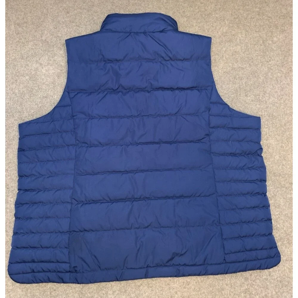 Lands End Vest Womens 2X (20W-22W) Puffer Down Feathers Quilted Insulated Zip Up - Picture 2 of 8
